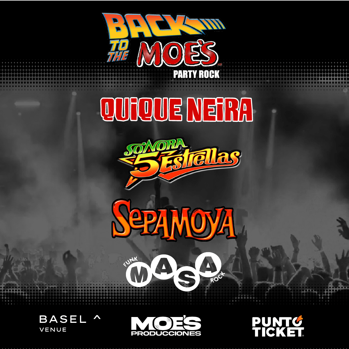 Fiesta Back to the Moes - Quique Neira - Sonora 5 Estrellas - Sepamoya - Masa